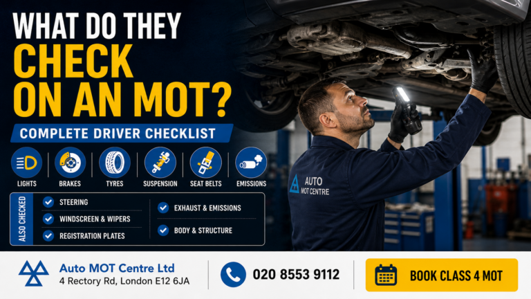 what do they check on MOT