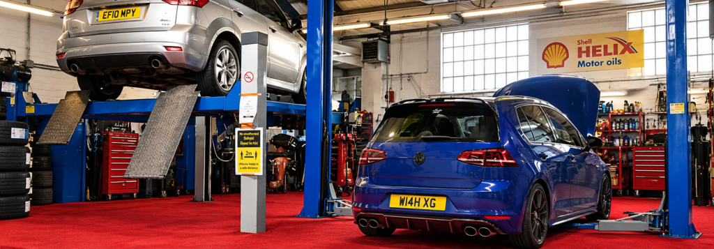 Auto MOT Centre service bay and equipment